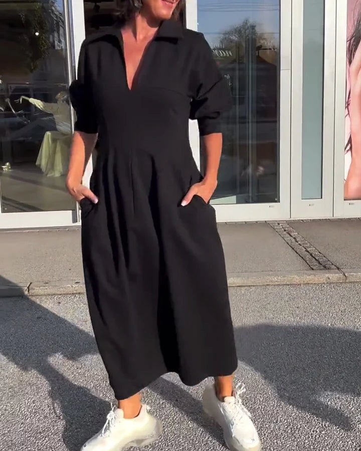 Karolin | Rahat Uzun Elbise