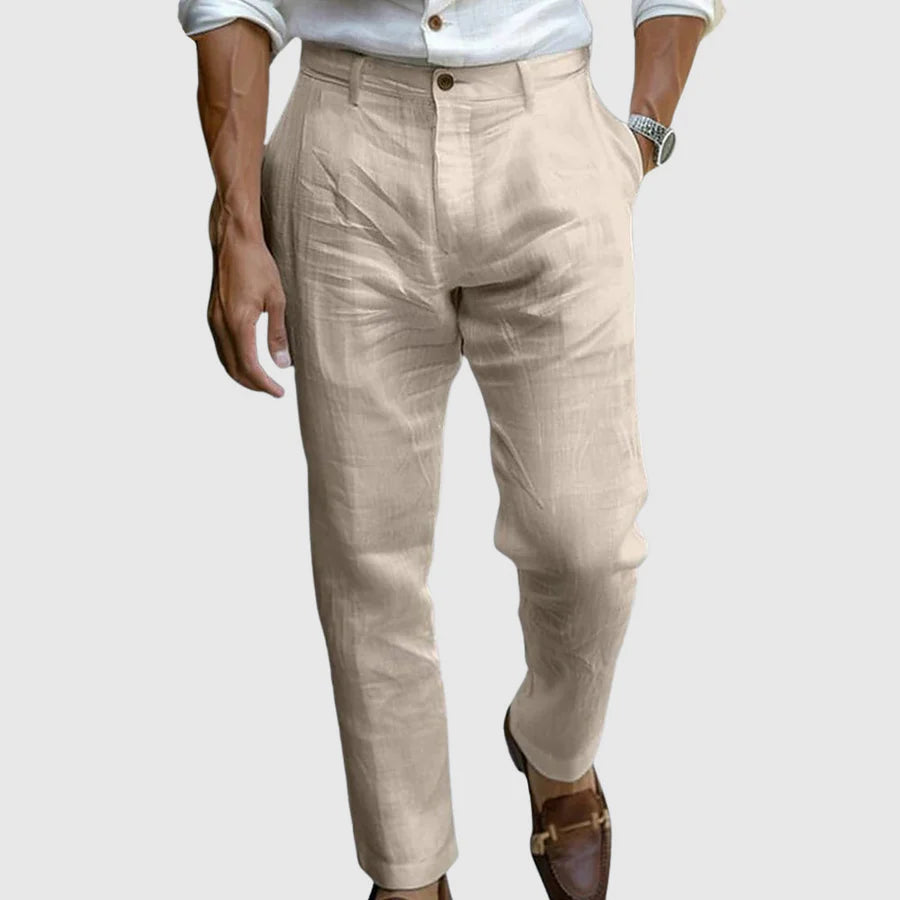 Saint-Tropez Şıklığında Keten Pantolon
