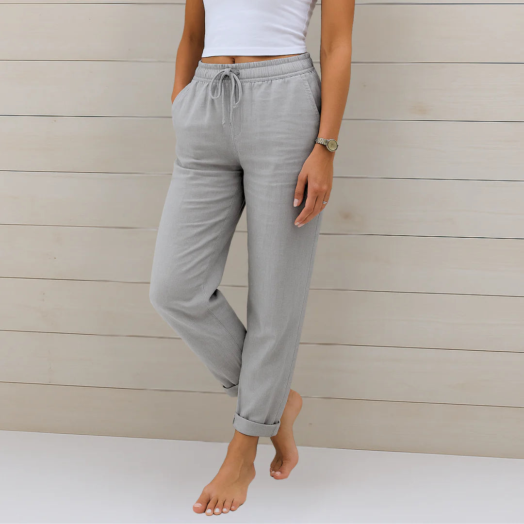 MAYLORA | Premium Nefes Alabilen Keten Esnek Pantolon